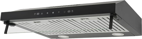 36 Inch Copper Island Mount Range Hood 610 CFM LED Lights Dishwasher-Safe Baffle Filters