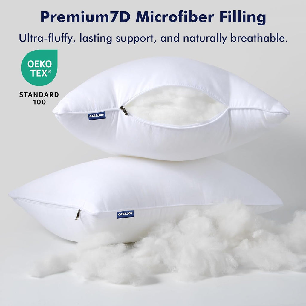Outdoor Pillows 12x20 Water Resistant Lumbar Pillow Insert - Set of 2