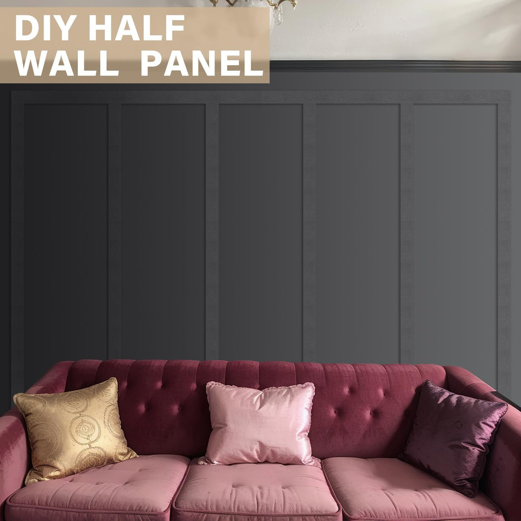 1 Set Mdf Board and Batten Wall Panel Wainscoting Panel 107.5 x 80''