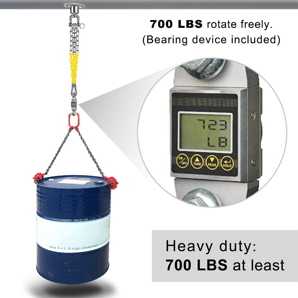 Tire Swing Chains Kit 360° Rotation Heavy Duty Swing Hanger with Coated Chains and Hooks for Tire Swings Hardware