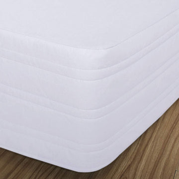 Tailored Bed Skirt Blended Quilted-Hang Down Feeling Enhancement Wrap Around Thick Bed Skirt, Dust-Proof, Wrinkle Fade