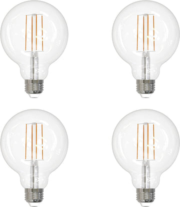 G30 LED Edison Globe Light Bulb 8.5W (100W Equivalent) 880 Lumen E26 Medium Base 2200K Amber Light Dimmable
