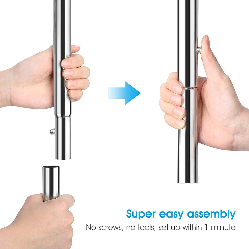 Clothing Garment Rack, Extendable Clothes Rack, Chrome