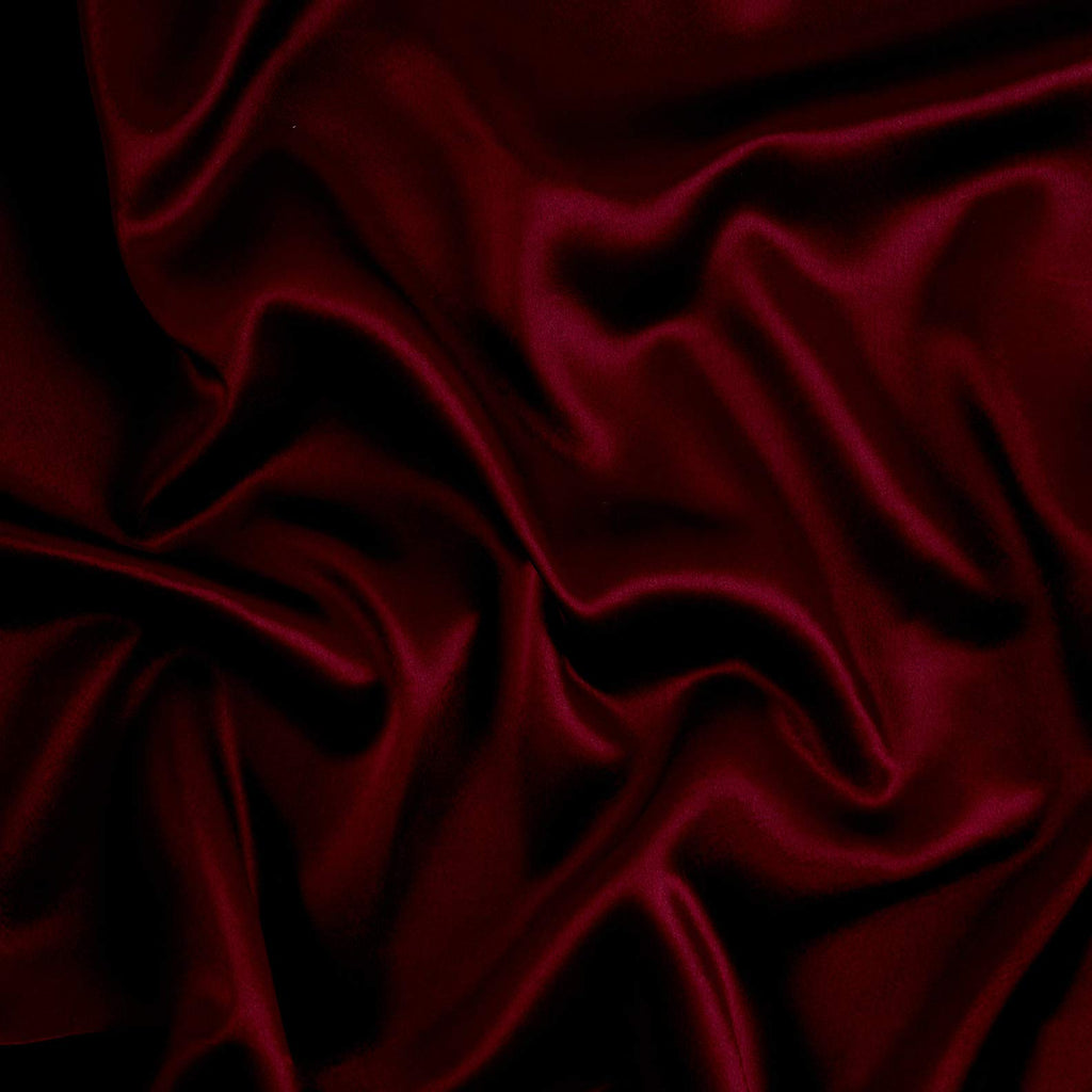 Crepe Back Satin Burgundy, Fabric by the Yard