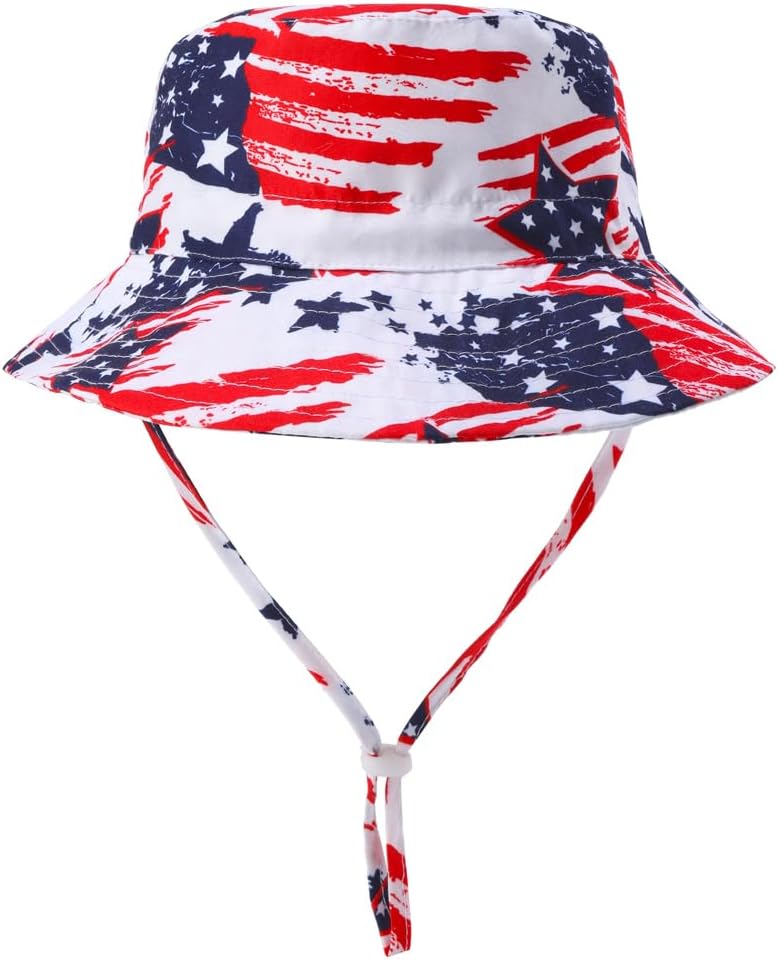 Toddlers and Baby Boys' Piece Swimsuit Trunk and Rashguard Sun Hat Set