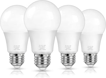A19 LED Light Bulbs, 100 Watt Equivalent LED Bulbs, Daylight White 5000K, 1500LM, E26 Base, Non-Dimmable, 13W Bright