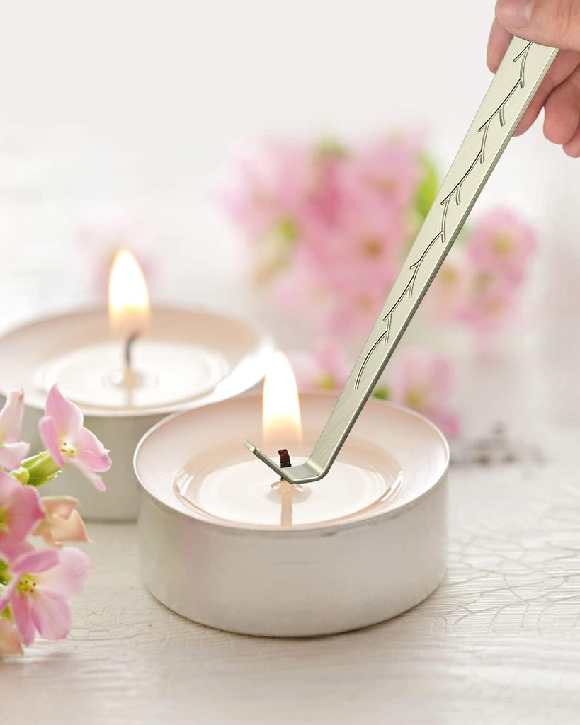 3 in 1 Candle Wick Trimmer Set, Snuffer, Dipper, Cutter, Bronze - Set of 3