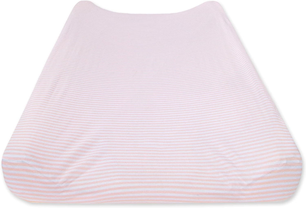 Unisex Baby Gift Set - Crib Sheet, Changing Pad Cover & Burp Cloths, 100% Organic Cotton Essentials Bundle