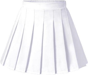 Girls Pleated Mini Skirt High Waist Tennis School Uniform Skirts