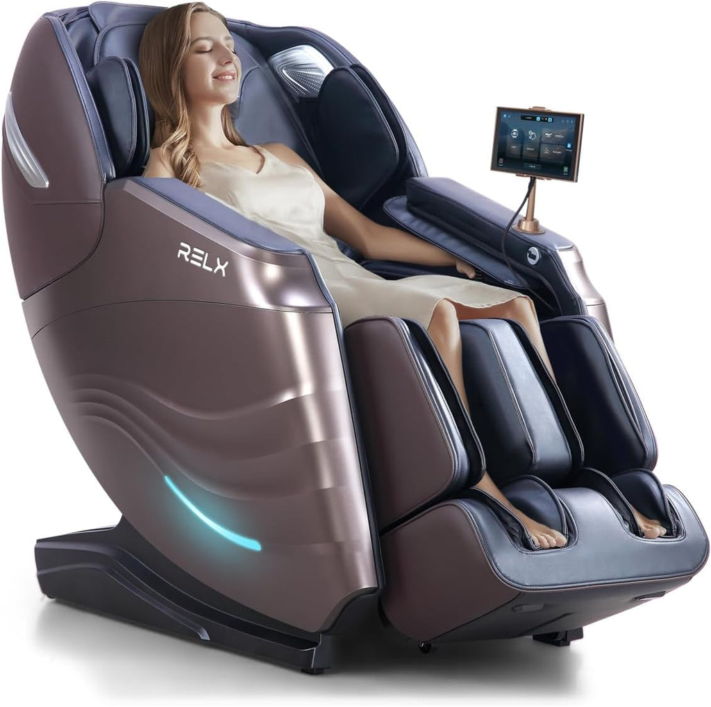 2026 Massage Chair Full Body, Body Scan, Zero Gravity Recliner, Brown | 20-Mode Shiatsu Massage Chair with SL-Track