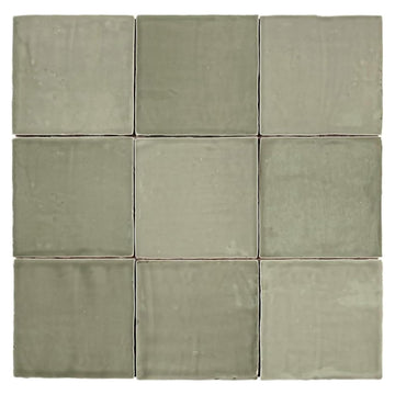 5x5 Inch Square Ceramic Subway Wall Tile Handmade Look Glossy Finish, Backsplash, Shower, Fireplace (Box of 30 pcs