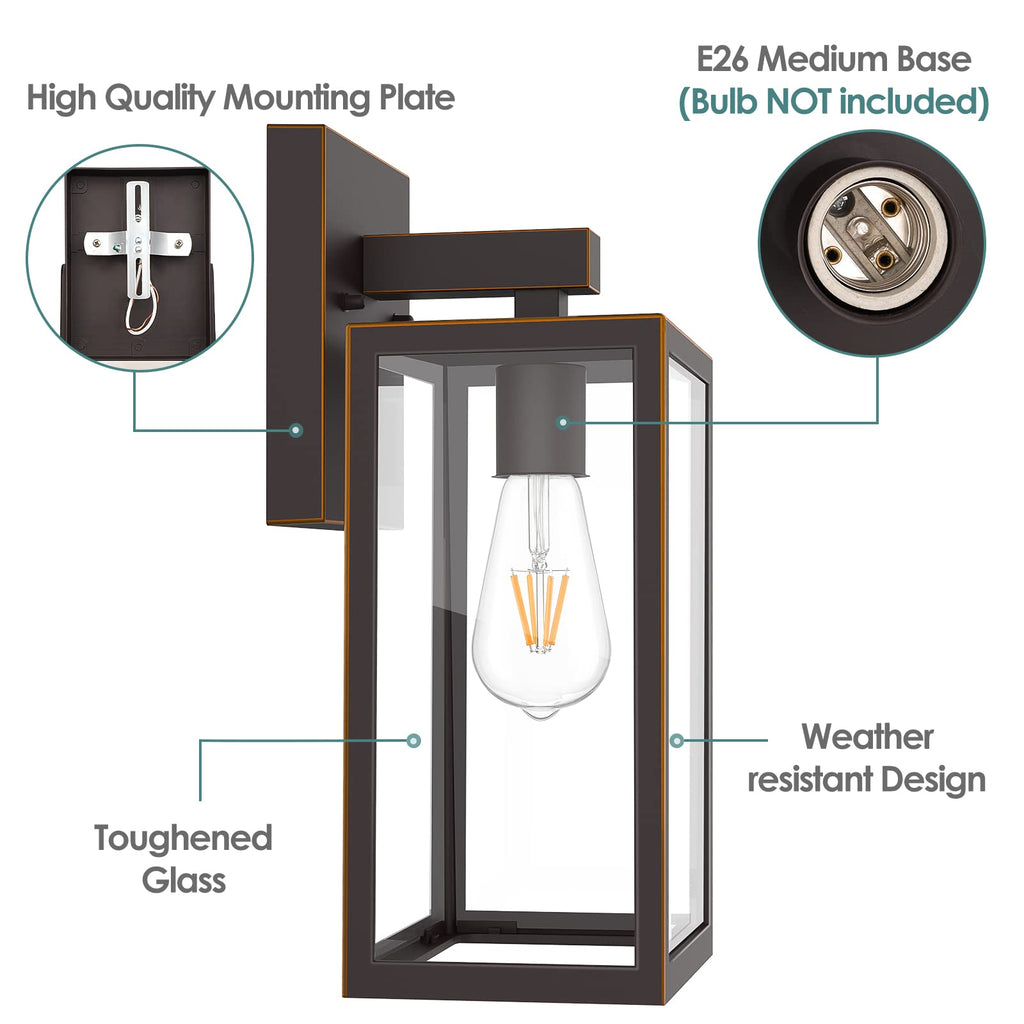 Outdoor Wall Light Fixtures, Exterior Waterproof Wall Lanterns