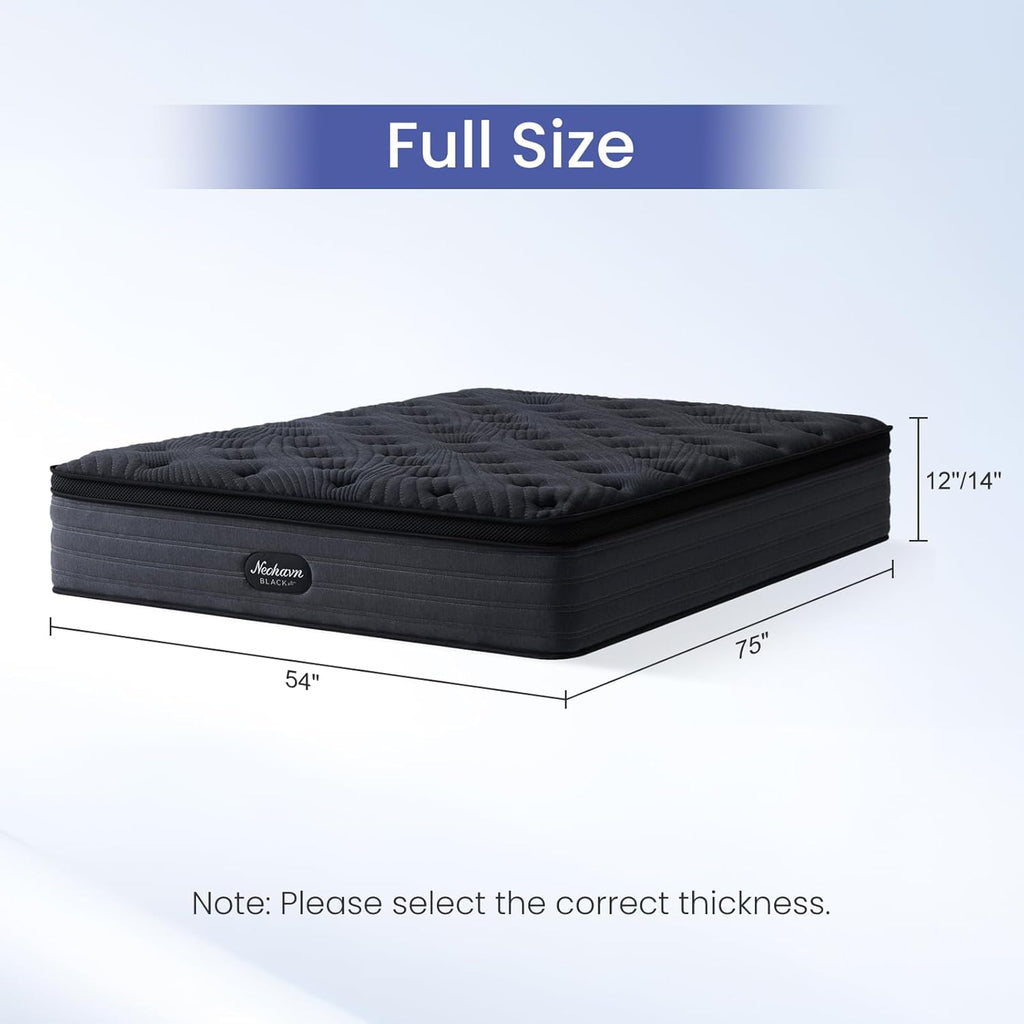 Full Size Mattress, 12 Inch Cooling Gel Memory Foam - Medium Firm Hybrid Mattress in a Box, Fiberglass-Free, Soft