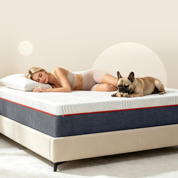 12 inch Hybrid King Size Mattress in A Box with CertiPUR-US Certified Cooling Gel Memory Foam, Reinforced Edge
