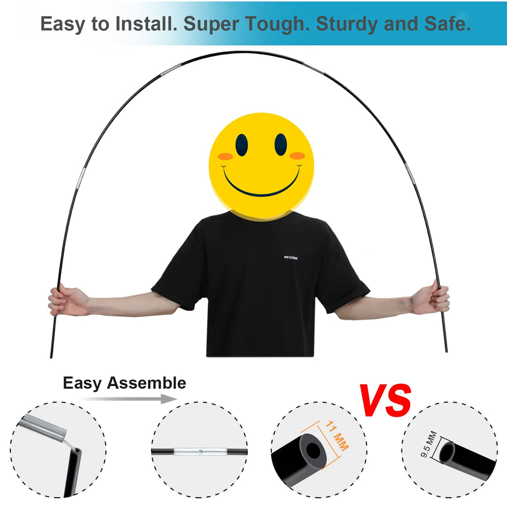 Improved Balloon Arch Kit, 10ft Wide & 9ft Tall Adjustable Balloon Arch Stand with Thicken Water Fillable Base, 50pcs