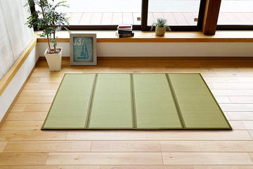 Japanese Traditional Tatami Mat, Igusa (Rush Grass) Floor Mattress, Futon, 55"x78" (, Natural)