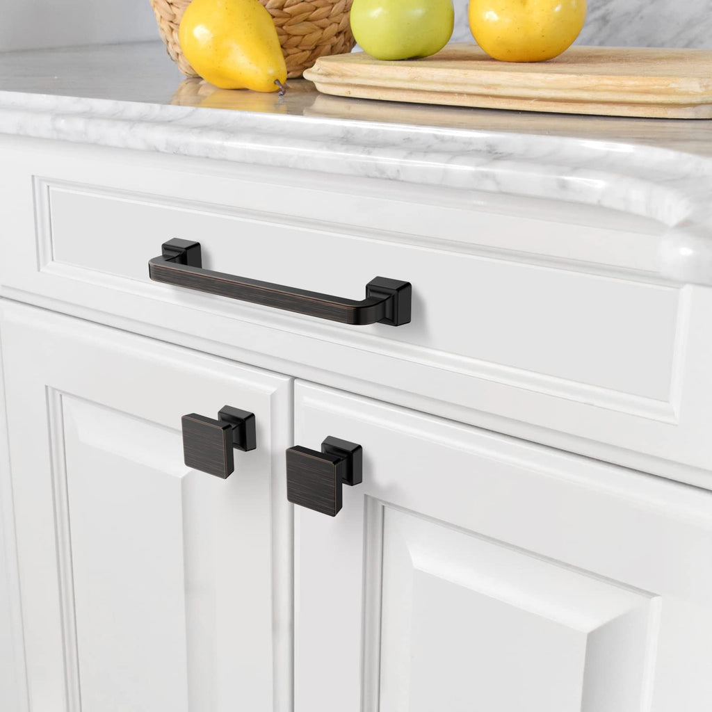 15 Pack Oil Rubbed Bronze Cabinet Knobs 1.2 Inch(30mm) Single Hole Cabinet Handles Dresser Knobs Drawer Knobs and