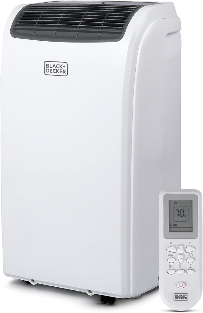 Portable Air Conditioner, 12,000 BTU Cooling, 9,000 BTU Heating for Rooms up to 550 Sq. Ft., Follow Me Remote