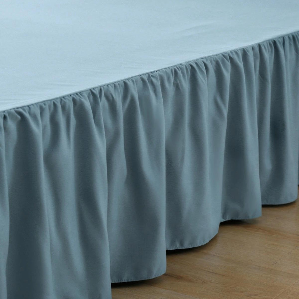 Bed Skirt King Size Ruffled Bed Skirt with Split Corners