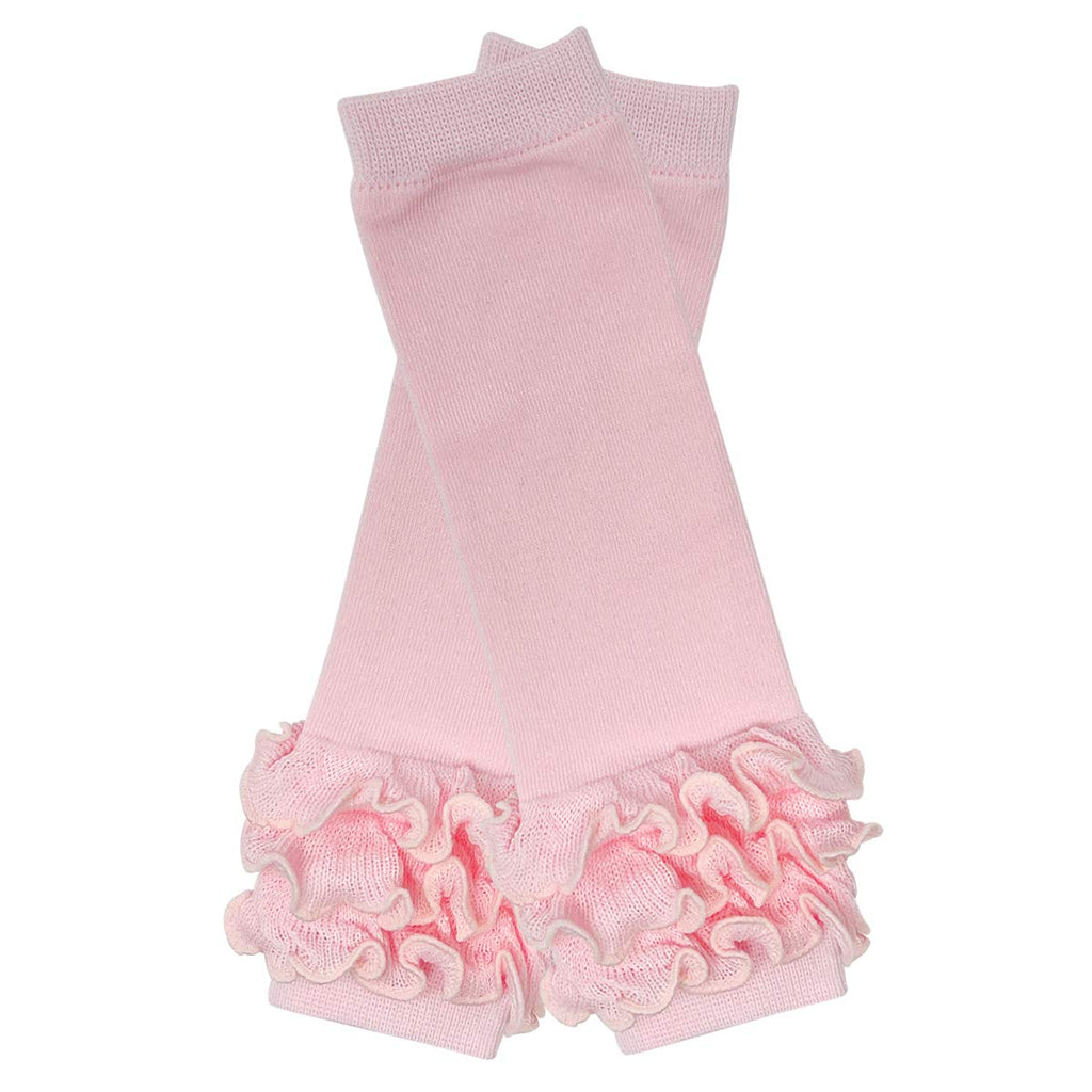 3 Pair Cheerful Ruffles Baby Leg Warmers, Cherry Red, Pink, White