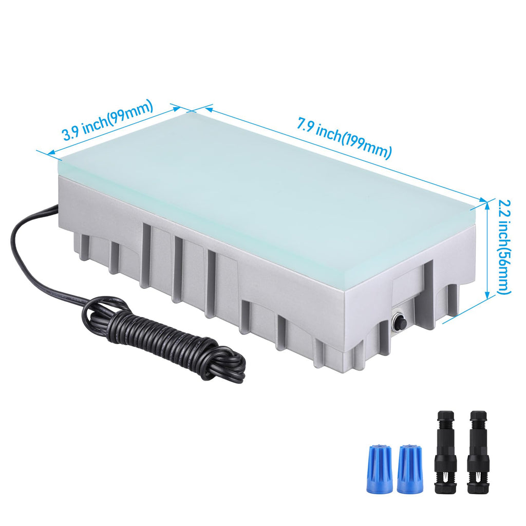5CCT Paver Light, 4x8 Inch Low Voltage LED Landscape Light