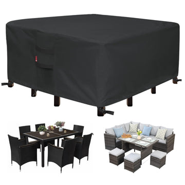 Outdoor Furniture Cover Waterproof, Square 74"L x 74"W x 28"H