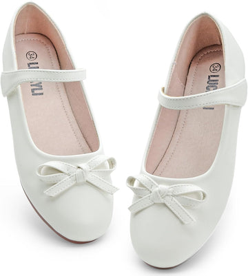 Girls Dress Shoes Mary Jane Flats for School Party Flower Girl