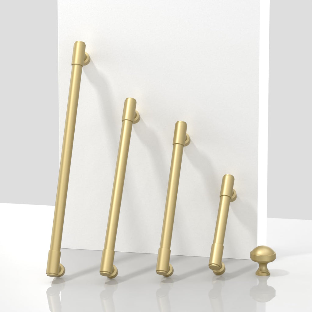 10 Pack Brushed Gold Cabinet Pulls 3.75 Inch(96mm) Kitchen Cabinet Handles Cabinet Hardware Drawer Pulls
