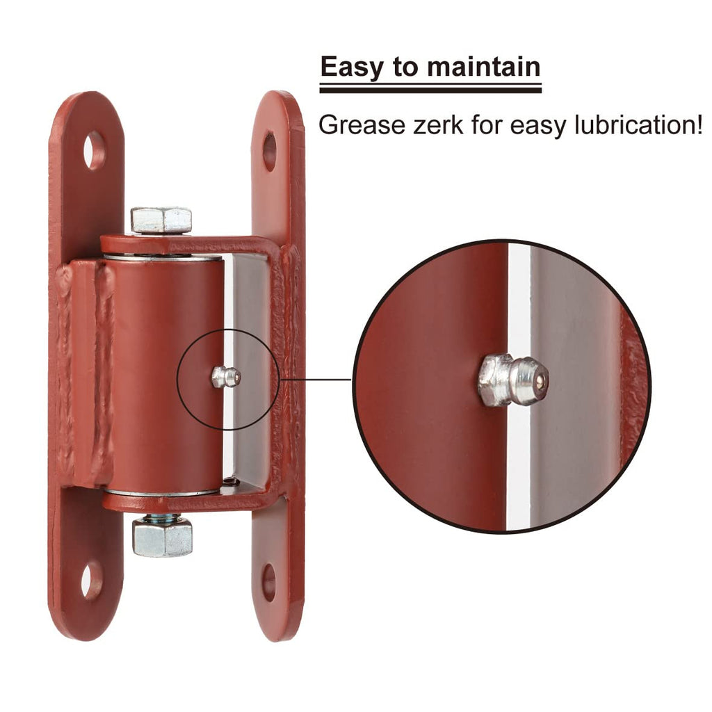 Heavy Duty 7" Bolt onto The Gate Bolt onto The Post Gate Hinges with Needle Roller Bearing for Driveway Vehicular