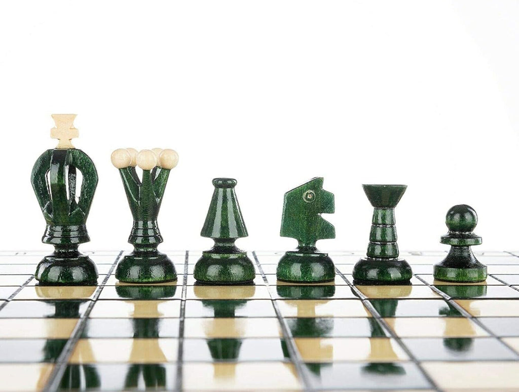 Beautiful Handcrafted Wooden Chess Set with Wooden Board and Handcrafted Chess Pieces - Gift idea Products (12.5''