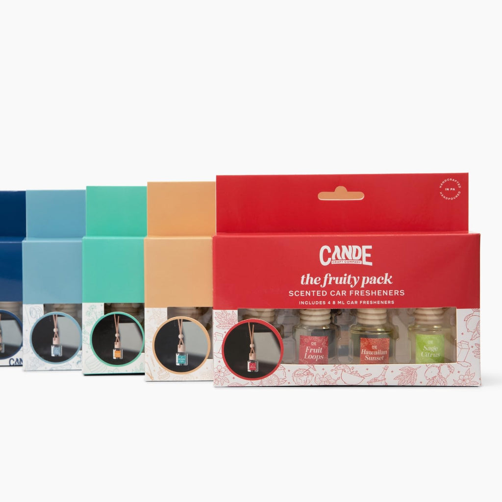 CANDECraftCo Car Air Freshener Diffuser - Bakery Scent - 4 Pack