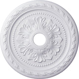 23 5/8"OD x 3 5/8"ID x 1 5/8"P Palmetto Ceiling Medallion (Fits Canopies up to 3 5/8")