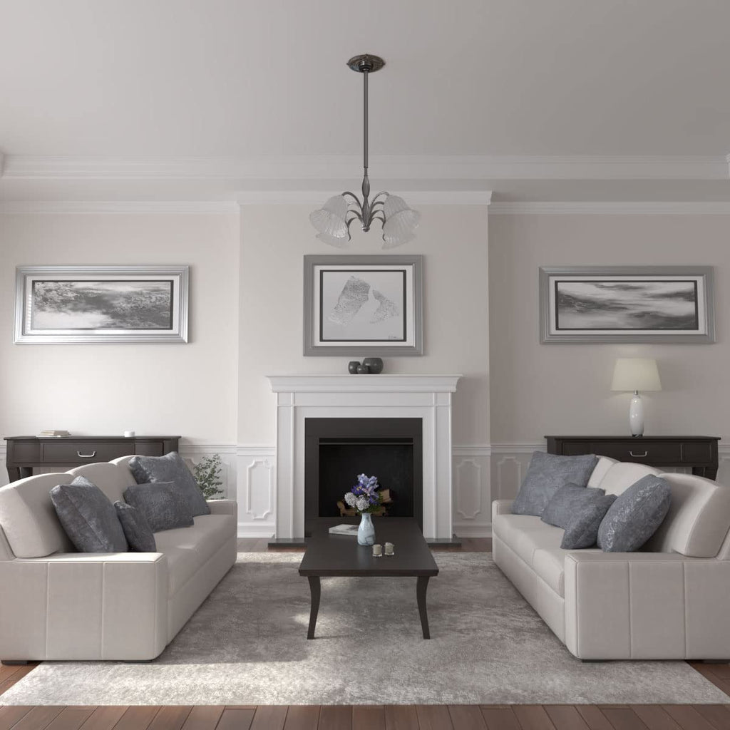 Attica Ceiling Medallion (Fits Canopies up to 3 1/2"), Hand-Painted Bronze Blue Patina