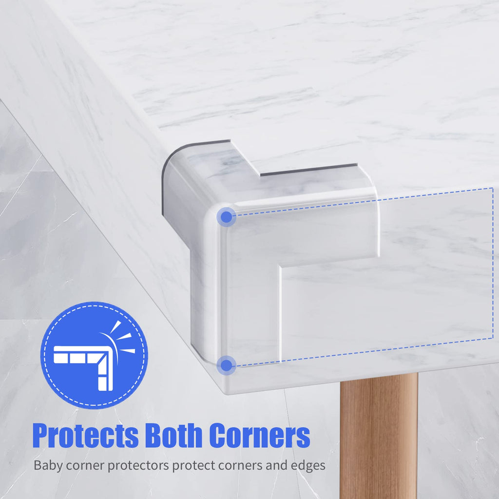 18 Pack Corner Protectors Baby Proof Corners and Edges Protector, Extra Large Clear Table Corner Protectors for Baby