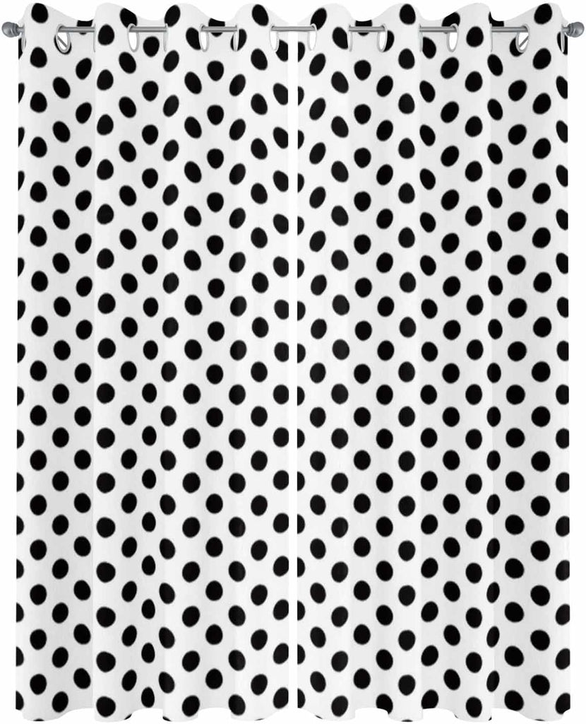 Outdoor Curtains Waterproof, Black White Privacy Screen Outdoor Front Porch Decor, Grommet Outside Curtains for