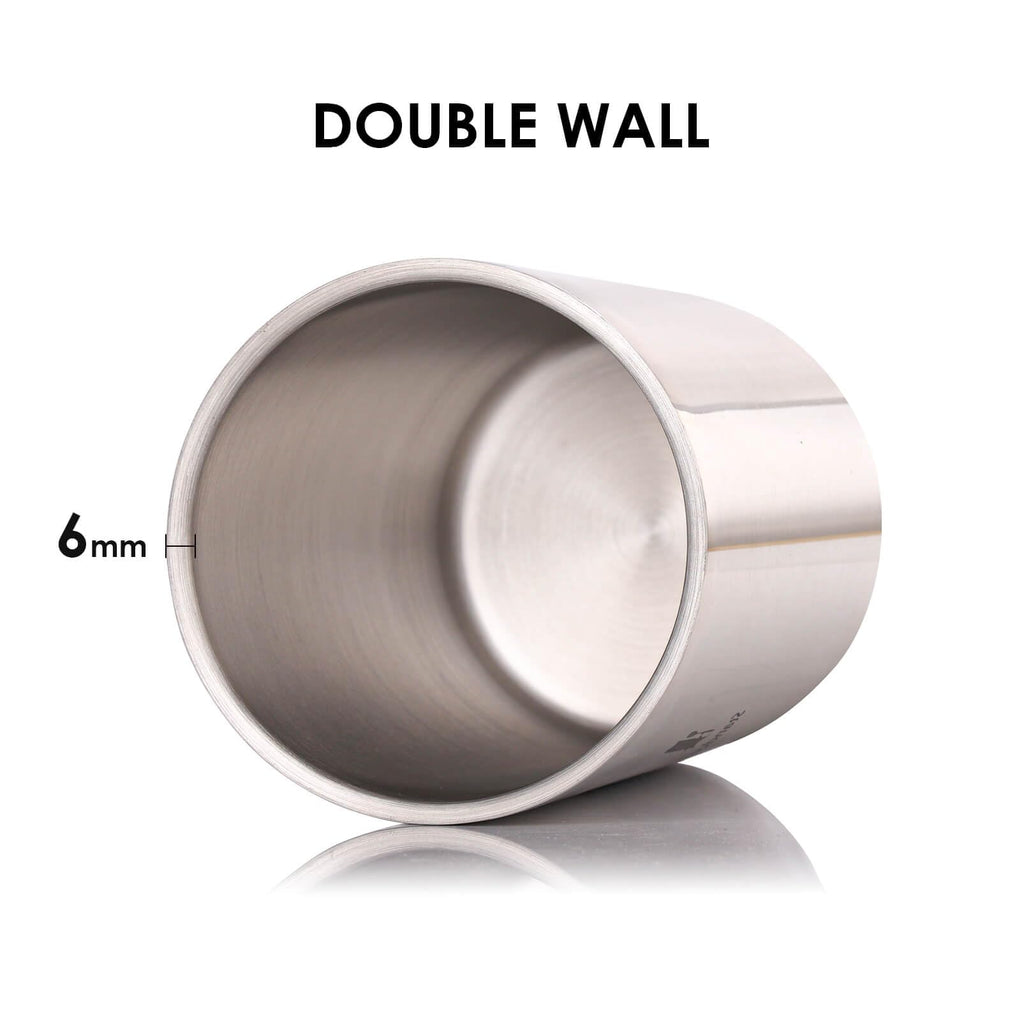 Double Wall Utensil Holder, 304 Stainless Steel Sleek Holder for Countertop