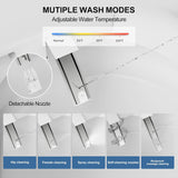 Smart Toilet with Bidet Built In, Modern Tankless Bidet Toilet with Auto Open/Close, Self-cleaning