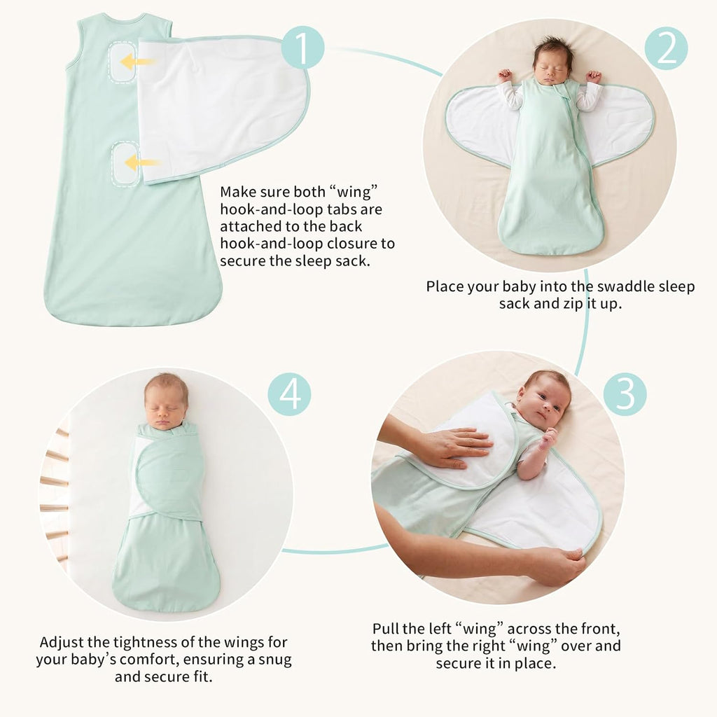 Rayon Made from Bamboo Baby Sleep Sack Swaddle 1.0 TOG