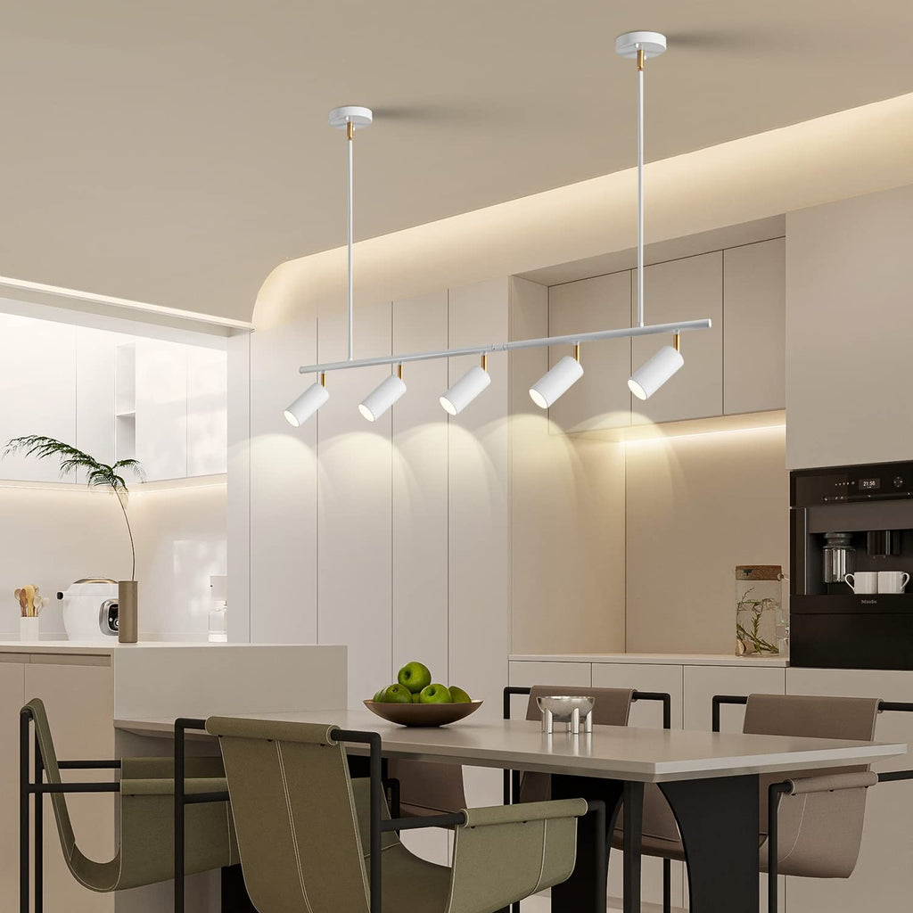 LED Track Lighting Kit White Track Light Flexibly Rotatable Light Head Modern Spot Lighting Living Room