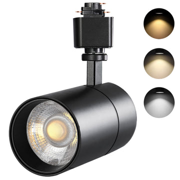 20W H Track Lighting Heads Dimmable, Black 1 Pack