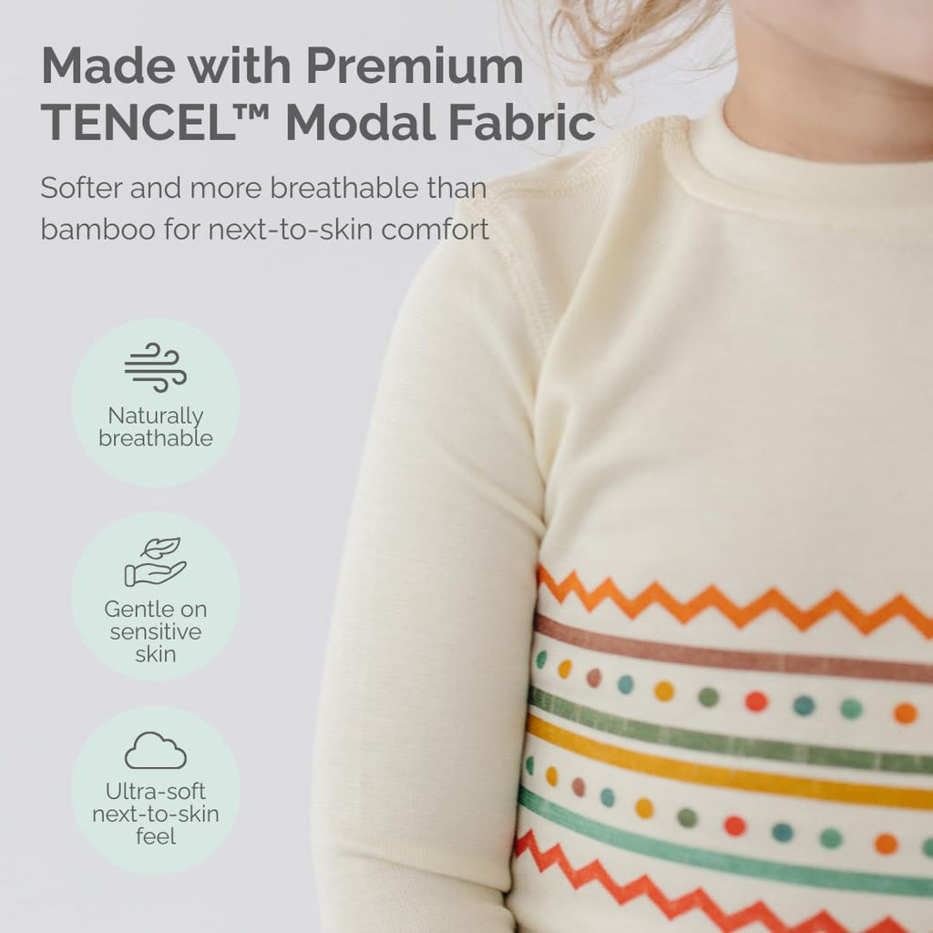Toddler Pajamas, Modal 2 Piece Long Sleeve, Boys Girls