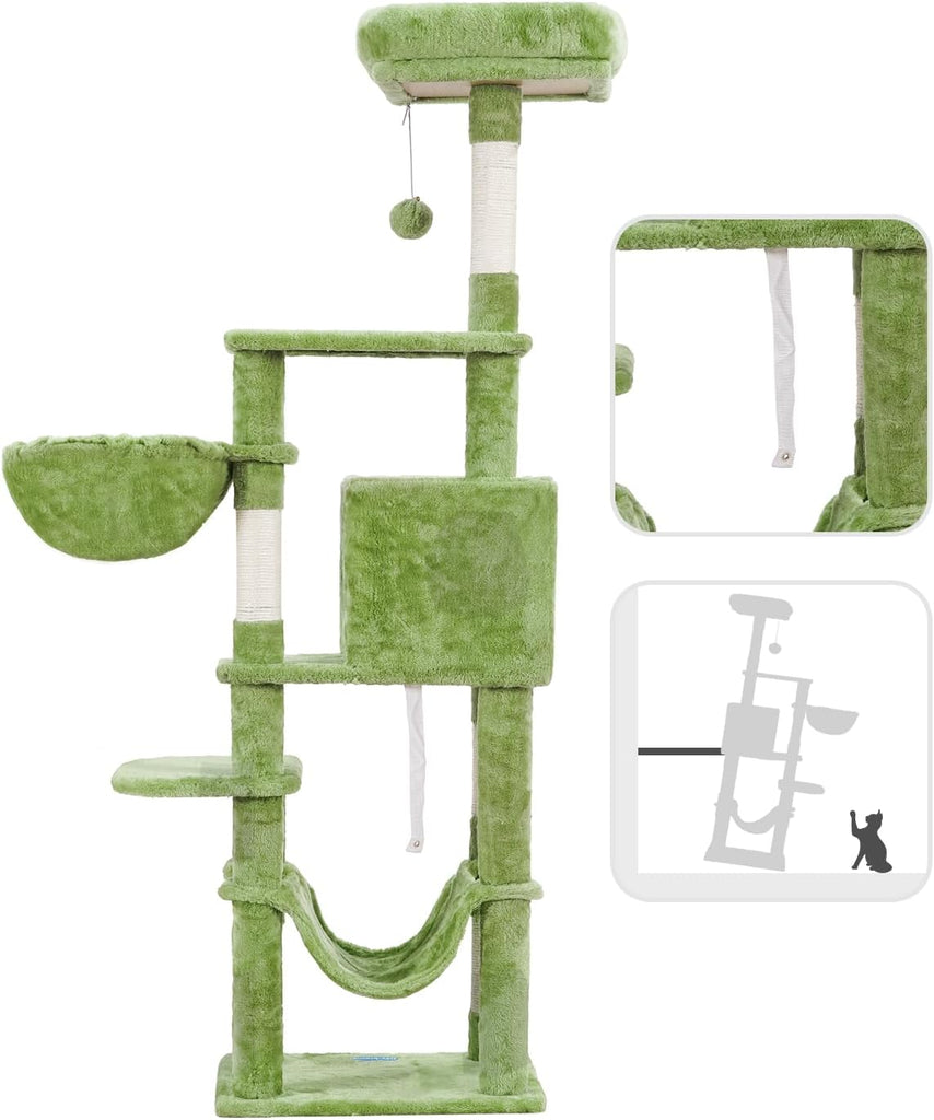 Cat Tree, Multi-Level Sisal Covered Scratching Posts
