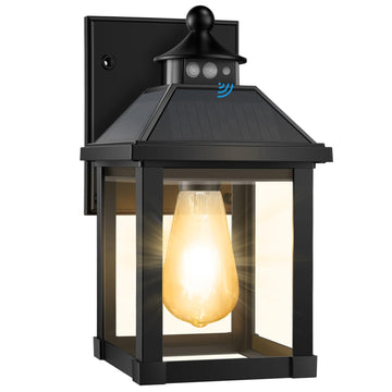 Solar Sconce Lights Outdoor Wall Mount Solar Porch Light Exterior