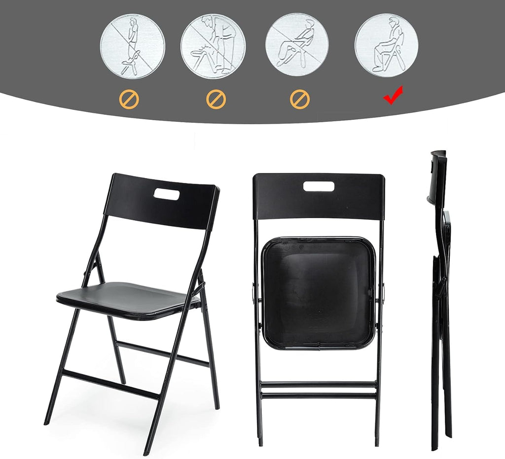 Folding Table and Chair Set, Dining Table Set of 5, Protable 35'' Square Card Table with 4 Folding Chairs for Indoor
