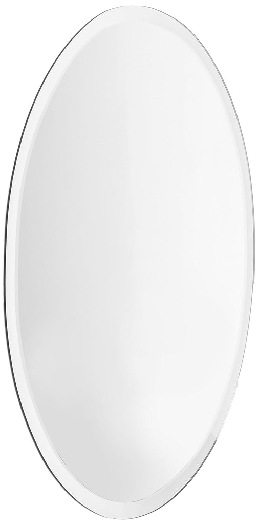 22" x 30" Oval Frameless Wall Mirror
