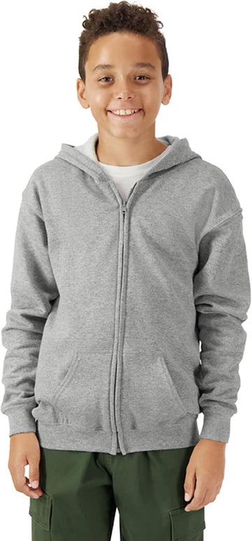 Kids' Full Zip Hoodie Sweatshirt, Style G18600B