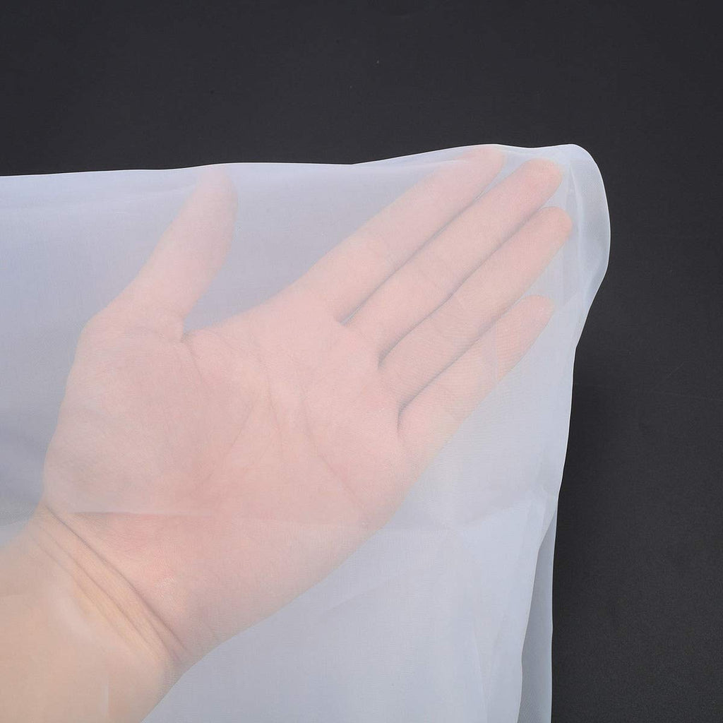 3 Yards Silk Mesh Screen Fabric Screen Printing Mesh 63 Inches 110 Mesh (43T) White