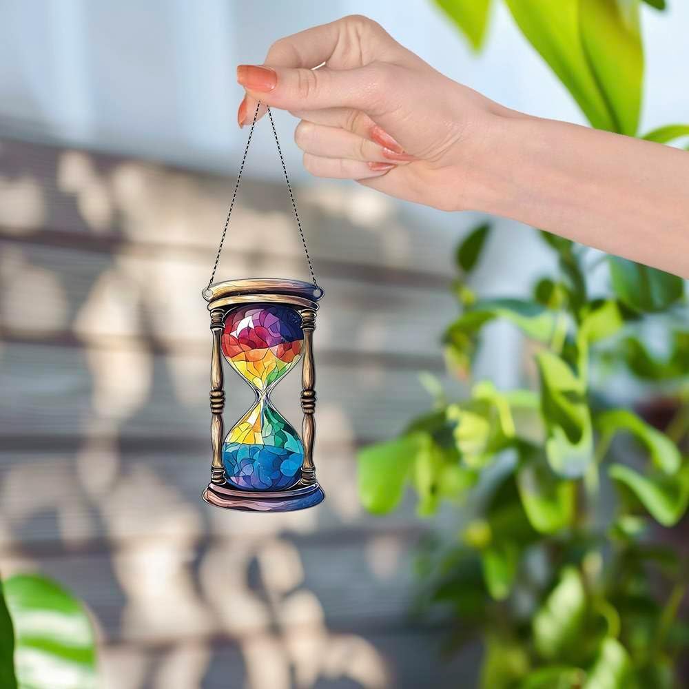 Hourglass Acrylic Ornaments Suncatcher Women Men Gifts Christmas Decor