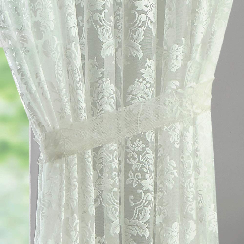 Extra Large Lace Room Dividing Curtains LI Ivory 108x100