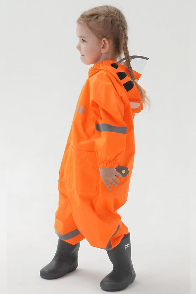 Kids Toddlers Rainsuit Boys Girls One Piece Rain Coat Waterproof Overalls